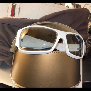 Authentic white/cream Gucci Shades. 😎